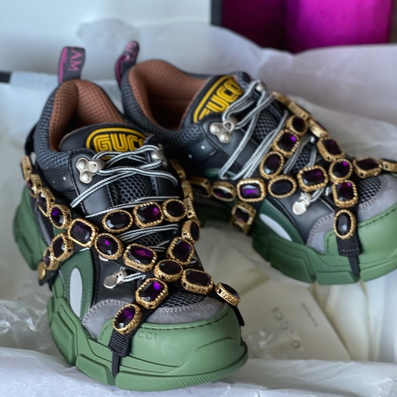 NIB Gucci FlashTrek sneakers size 37.5 - Picture 2 of 6